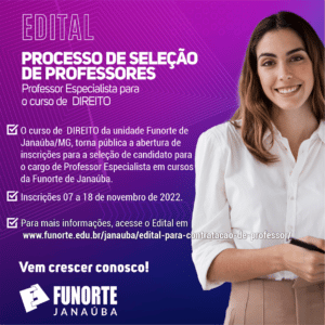 Read more about the article Edital para contratação de professor